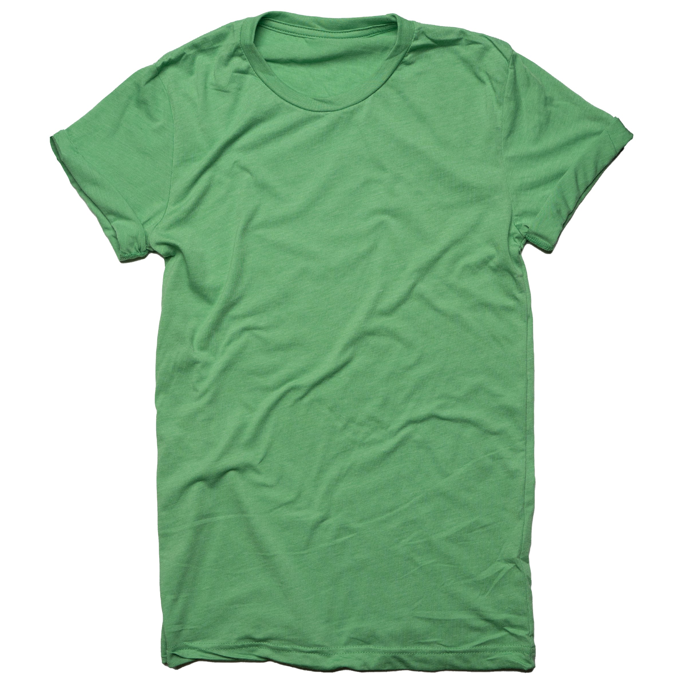 AF Triblend Crew Neck in Kelly Green — androgynous gender neutral tee for non-binary style