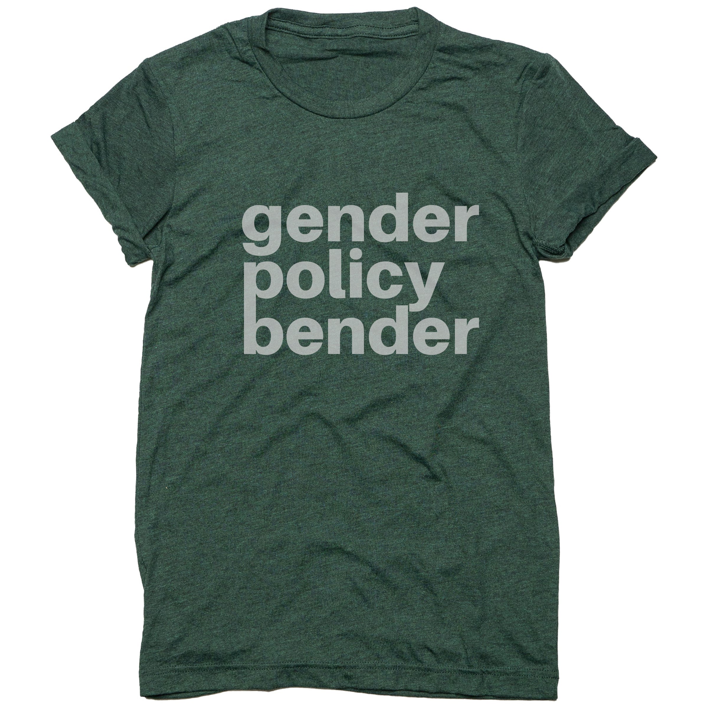 Gender Policy Bender Crew Neck in Forest — Androgynous Fox gender neutral clothing