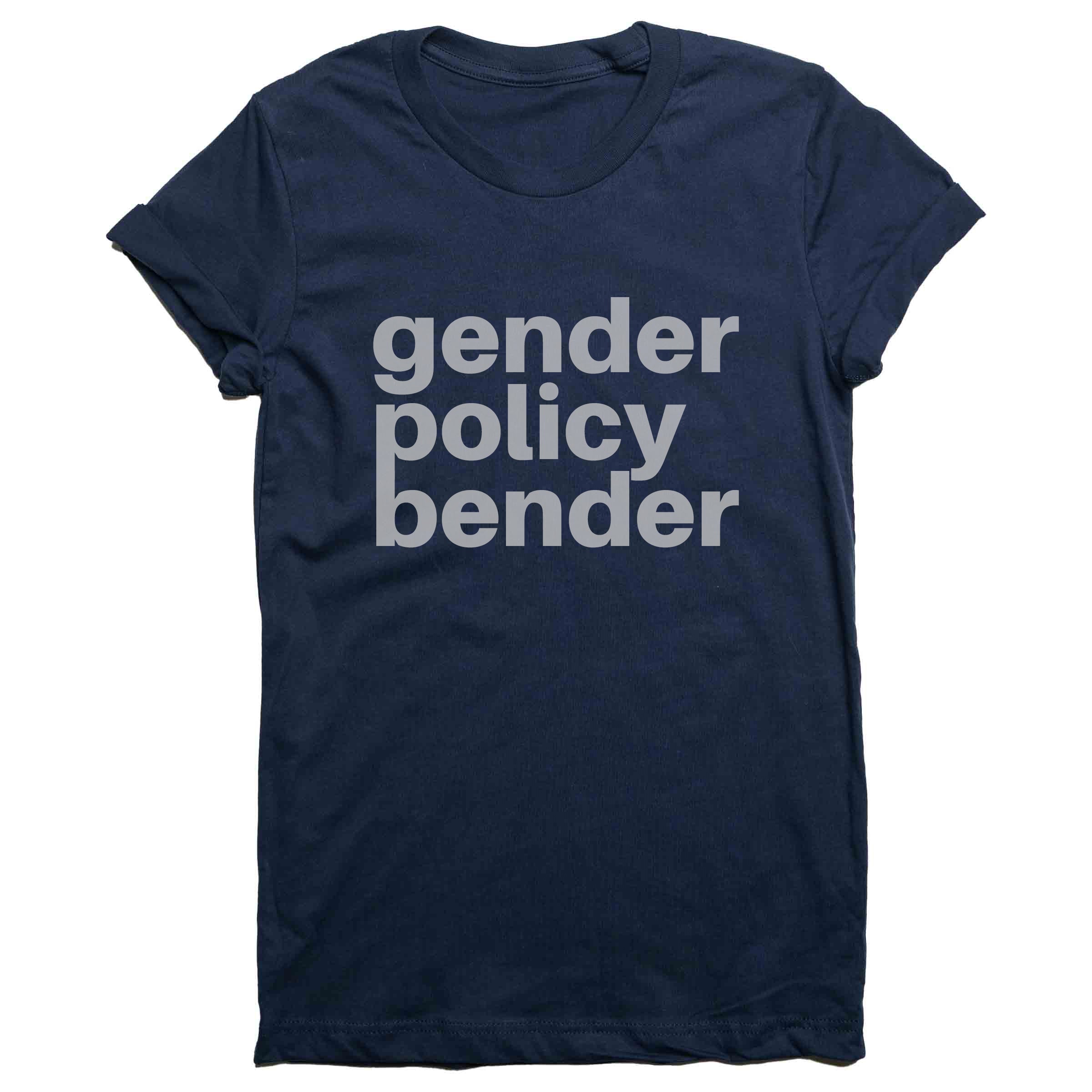 Gender Policy Bender Crew Neck in Navy — Androgynous Fox gender neutral clothing