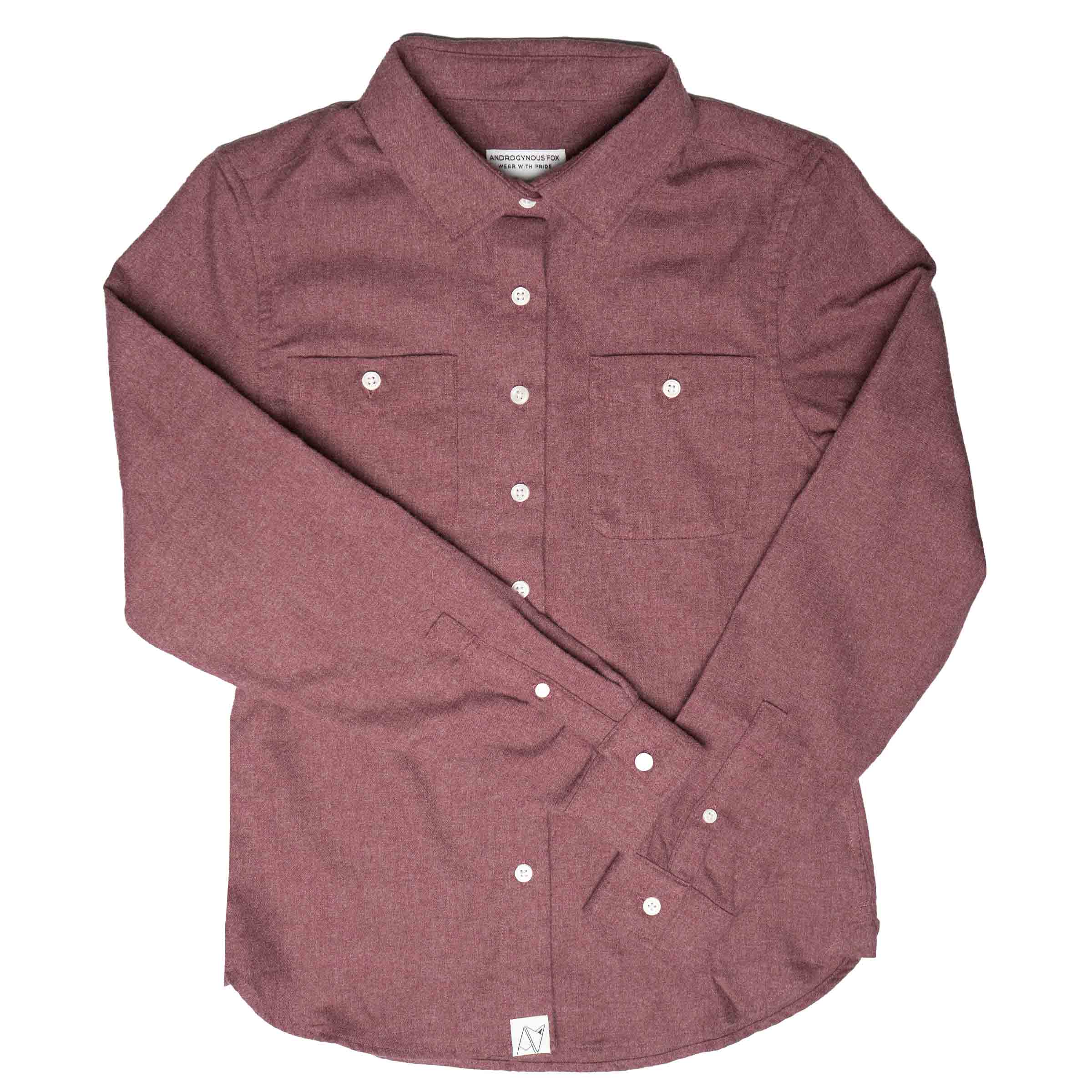 Field Day Flannel in Red — Androgynous Fox gender neutral flannel