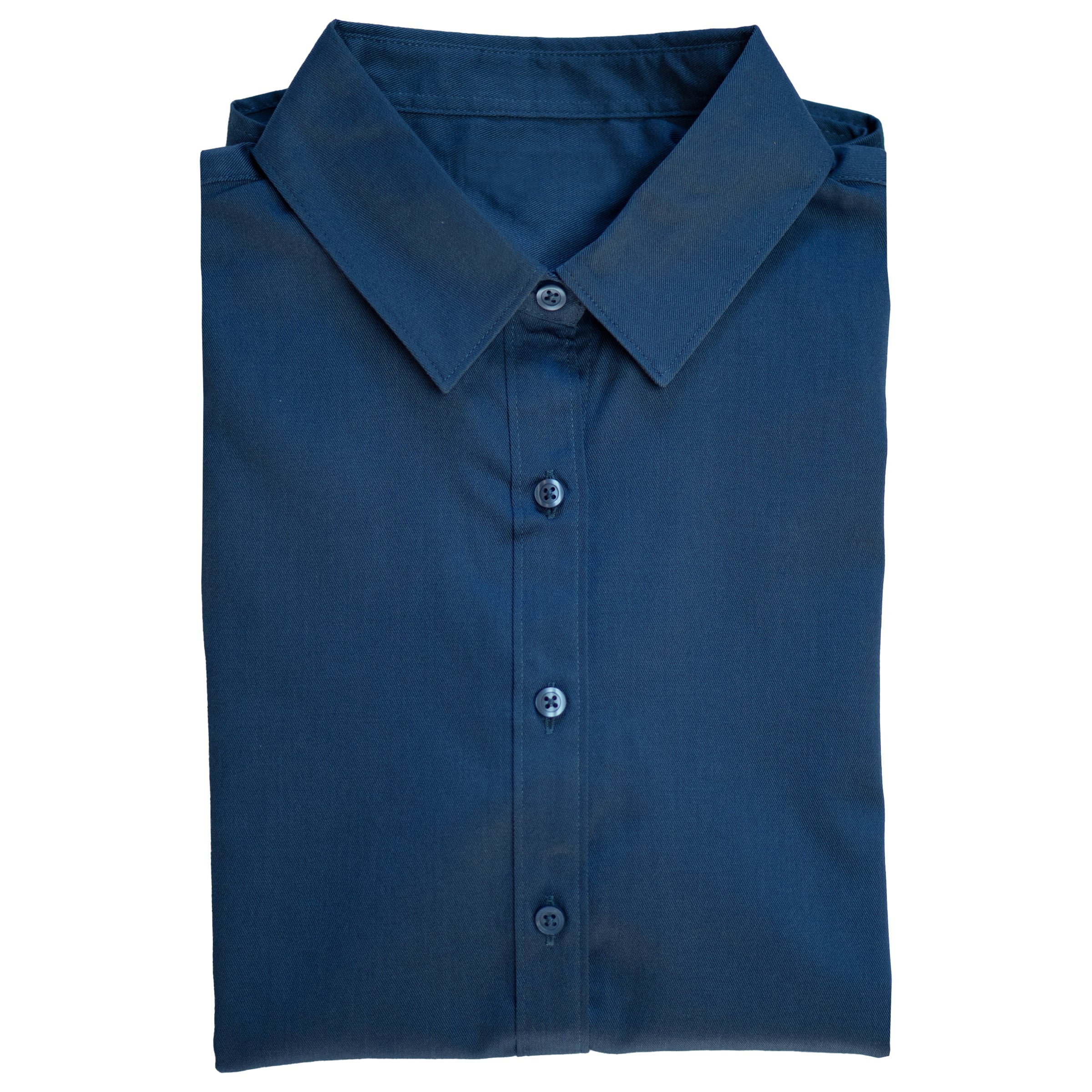 Swift Fox Twill Button Up Short Sleeve in Steel Blue — Androgynous Fox androgynous button up shirt