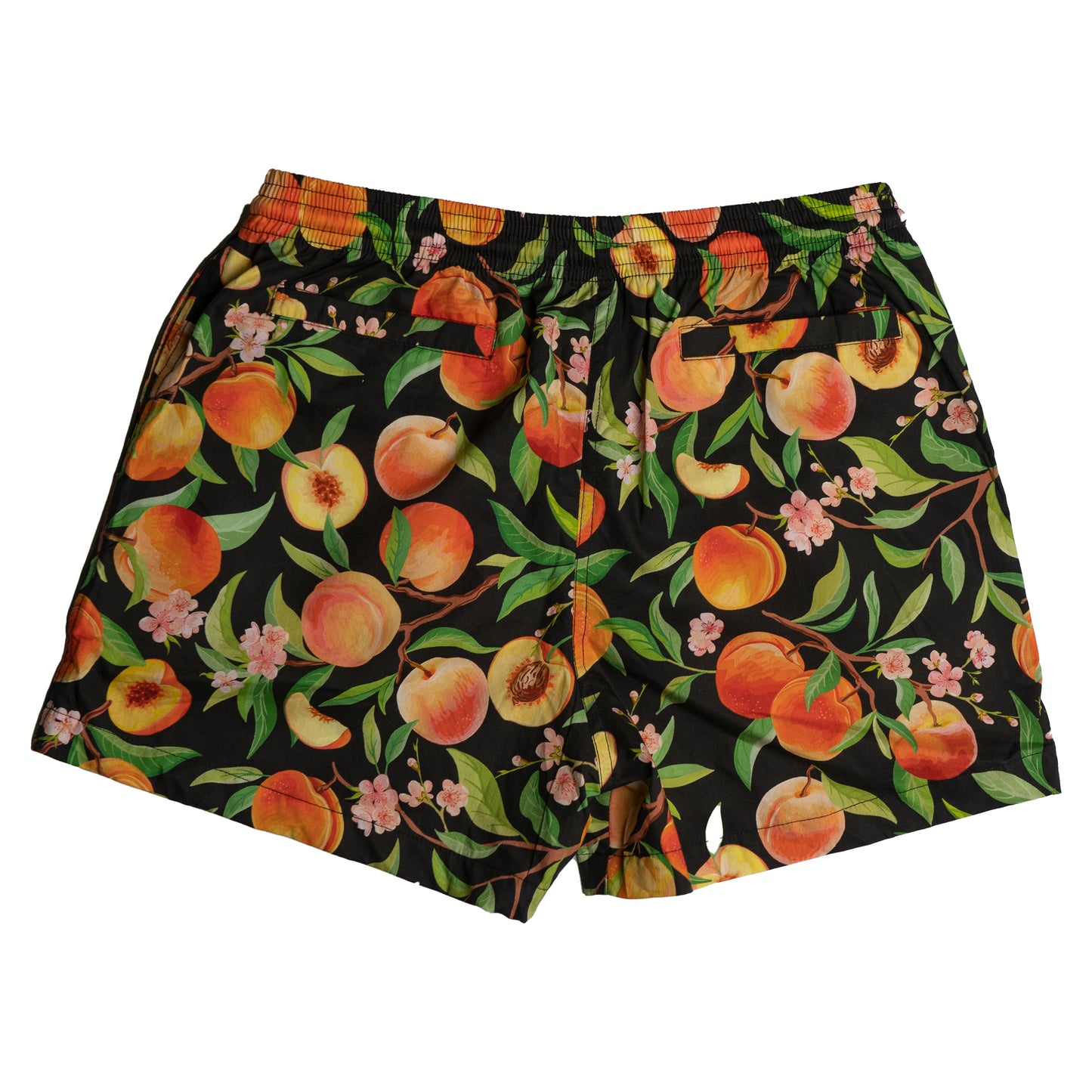 Cobbler shorts back pocket detail — gender neutral androgynous queer summer shorts