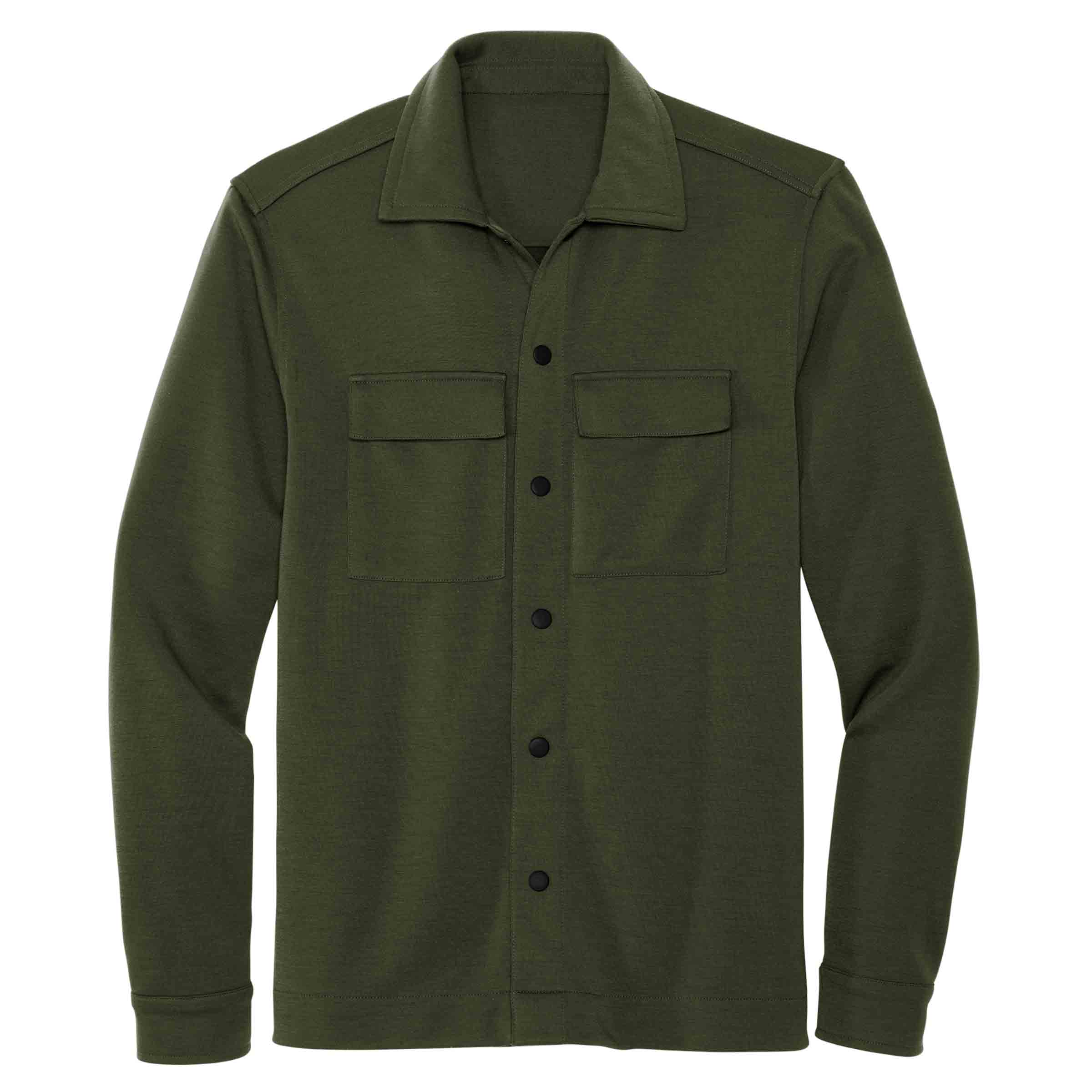 AF Shirt Jacket in Army — gender neutral androgynous outerwear for queer style