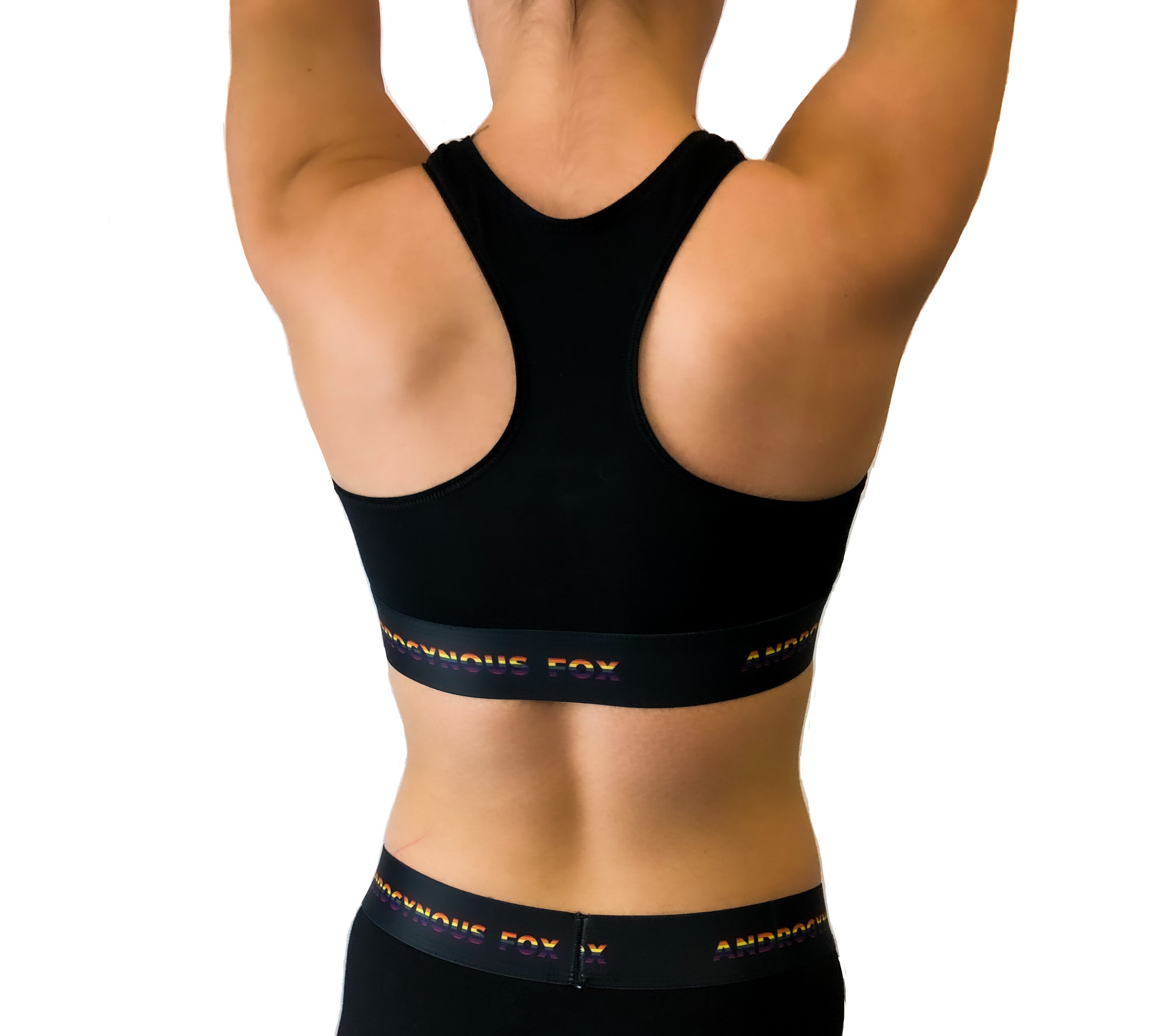Toppers Proud AF Series racerback — Androgynous Fox transgender apparel chest topper