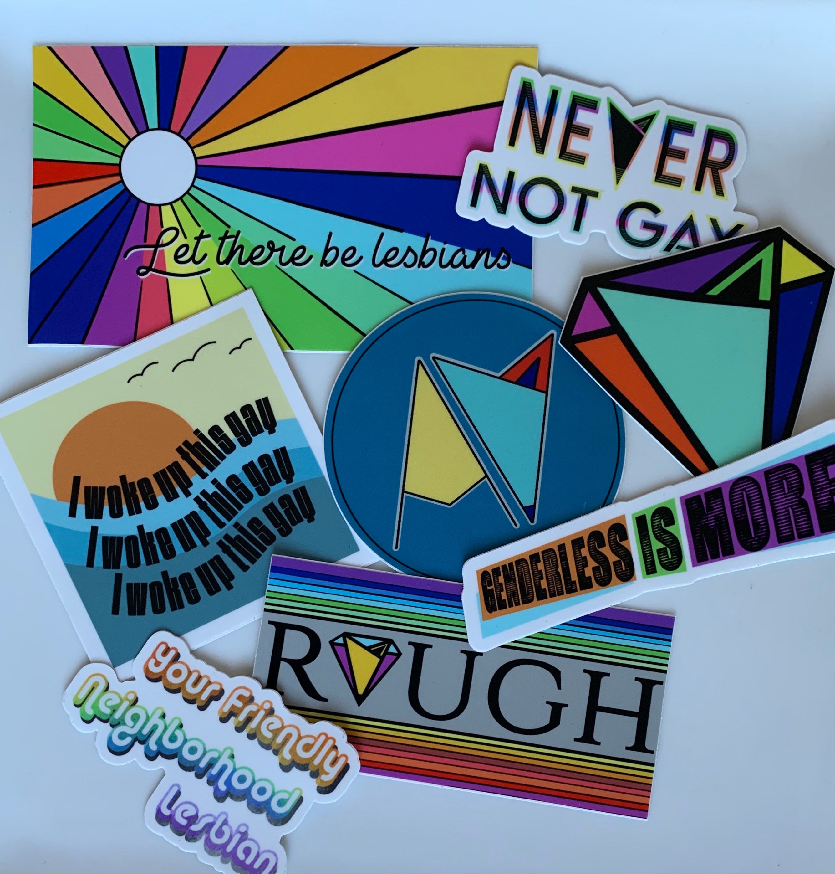 Sticker set — Androgynous Fox queer gender neutral accessory