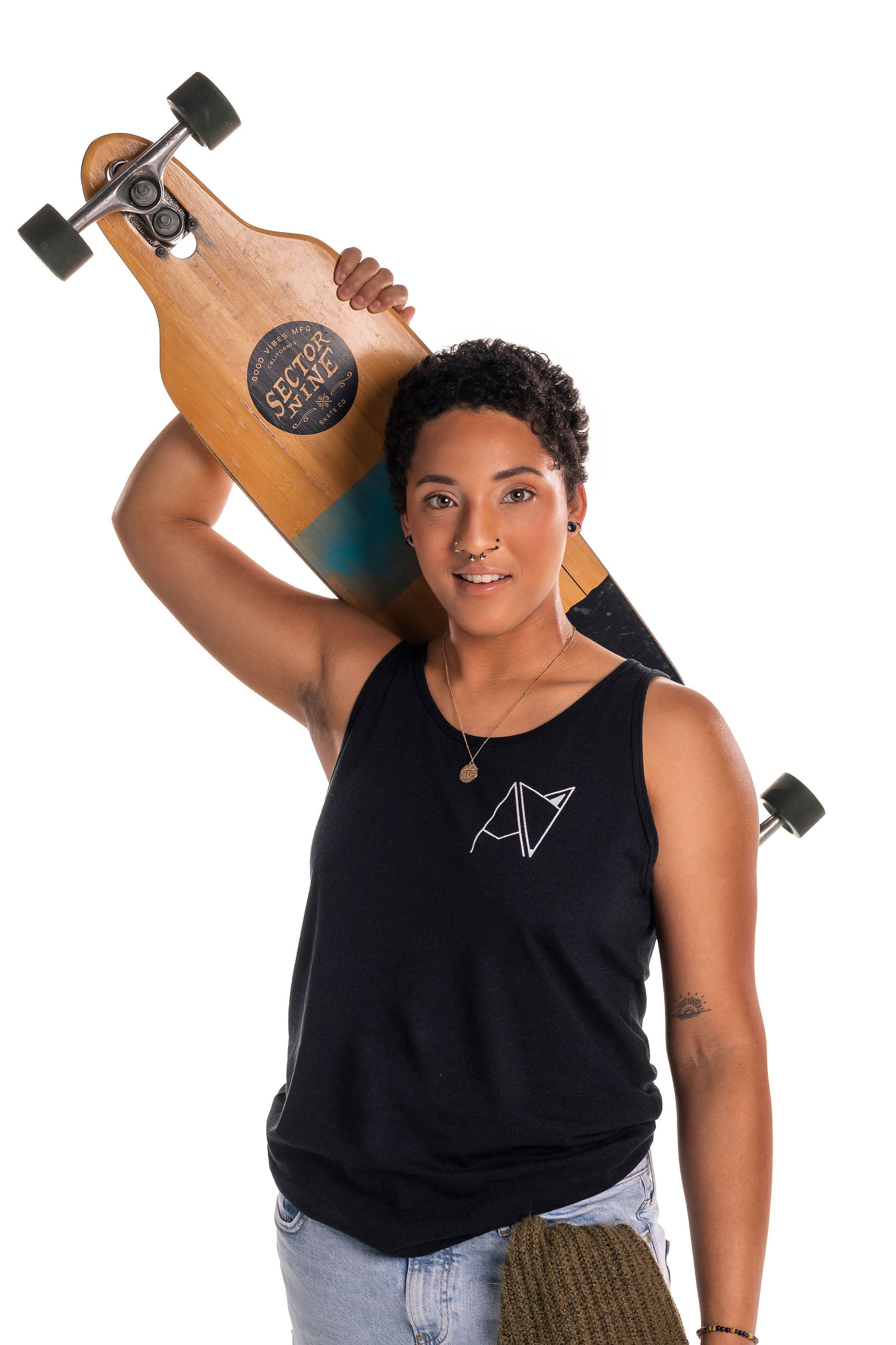 Badge Logo Tank — Androgynous Fox gender neutral tank top