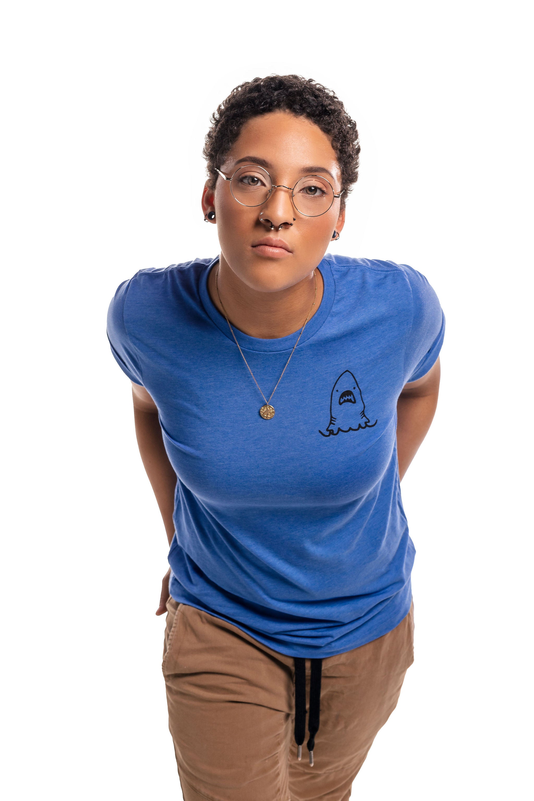Shark Tee!! Crew Neck — Androgynous Fox gender neutral clothing