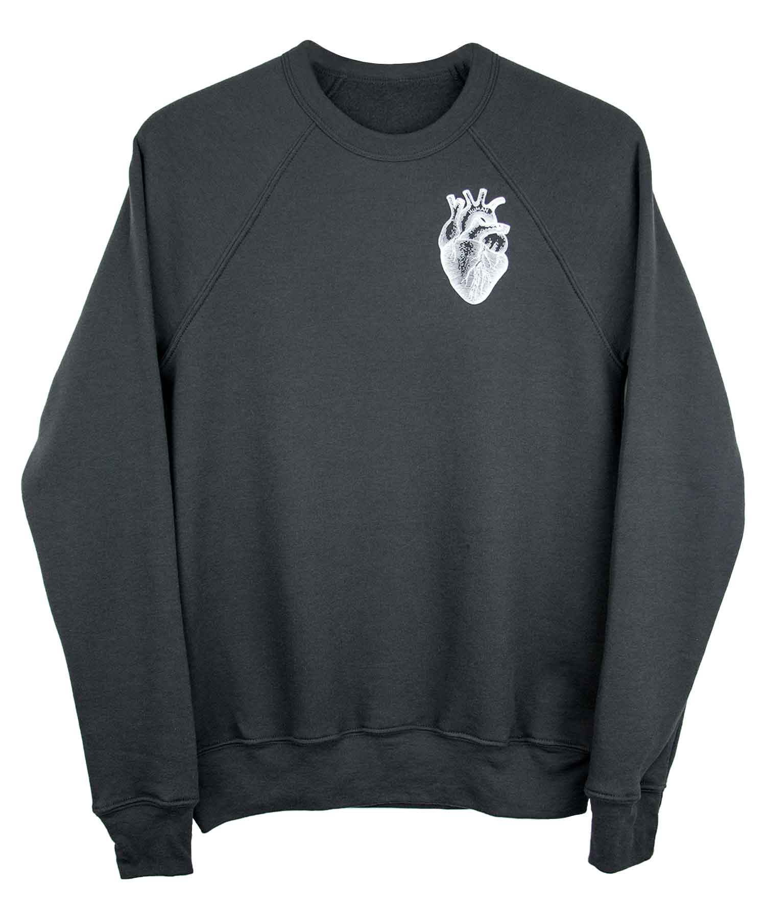 Human Like You fig. 1 pullover sweatshirt on model — androgynous gender neutral queer clothing