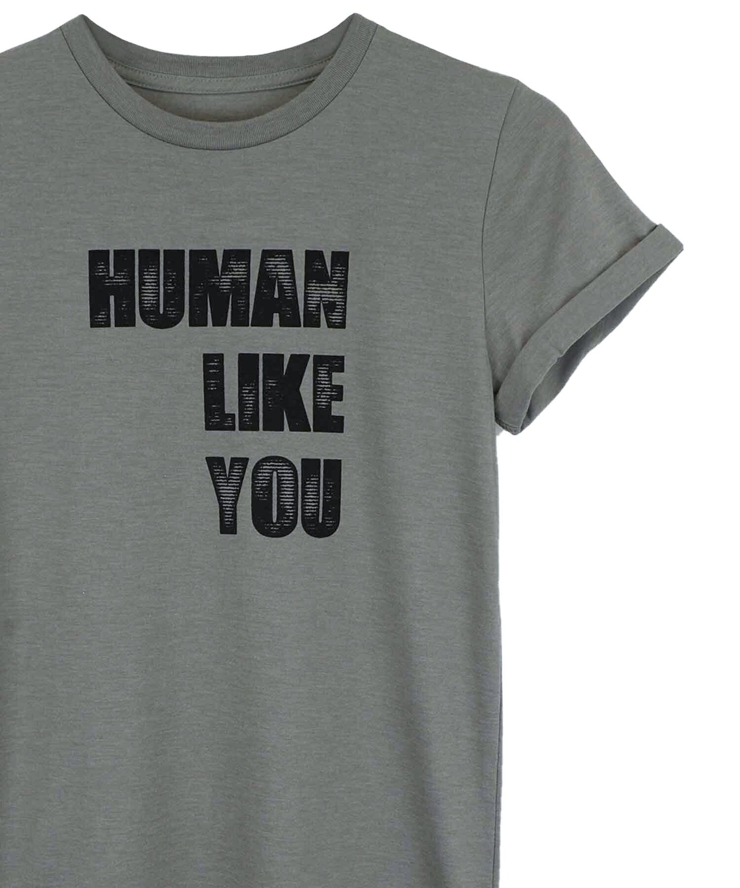 Human Like You Stone Crewneck by Androgynous Fox