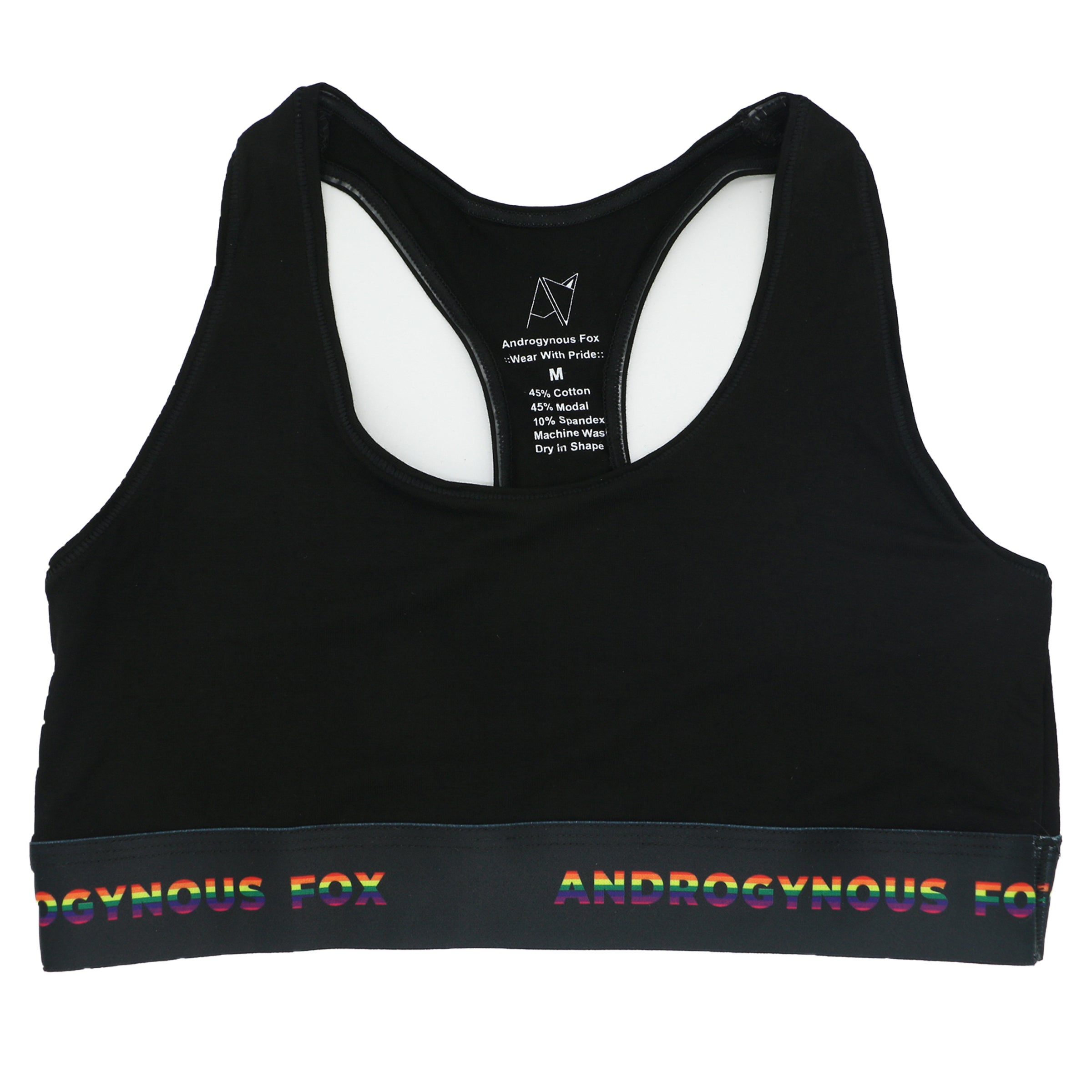 Toppers Proud AF Series — Androgynous Fox transgender apparel chest topper