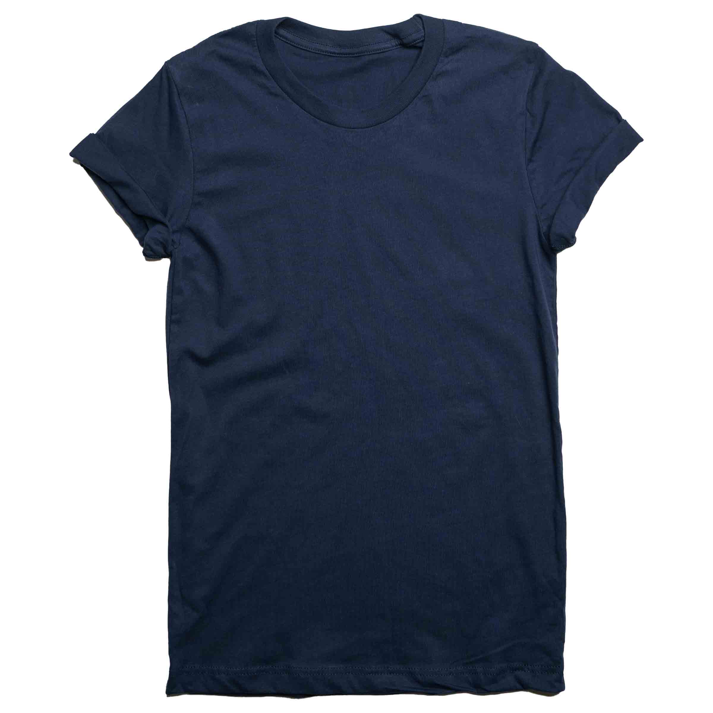 AF Cotton Crew Neck in Navy — gender neutral basics for queer and non-binary style