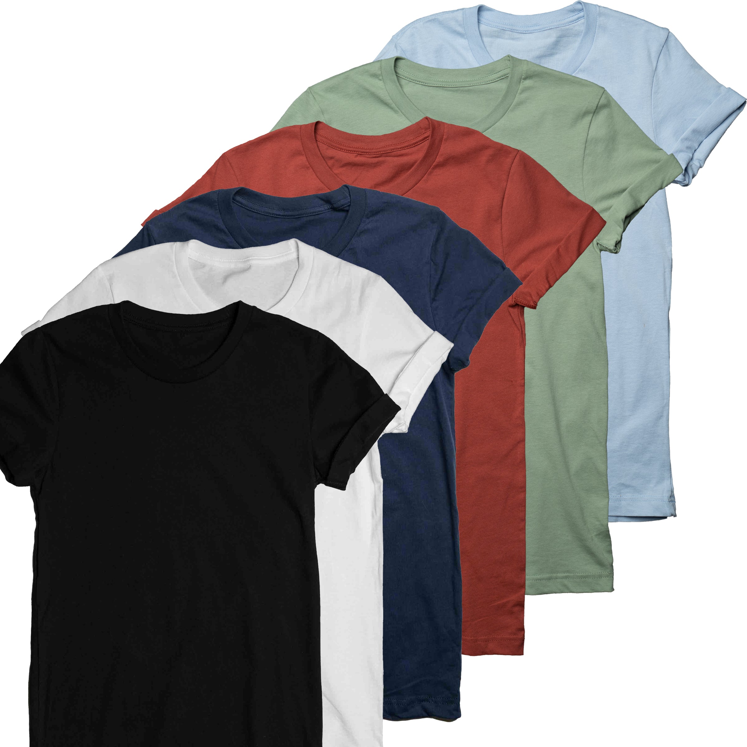 AF 100% Cotton Crew Neck in all colorways — gender neutral androgynous basics assortment