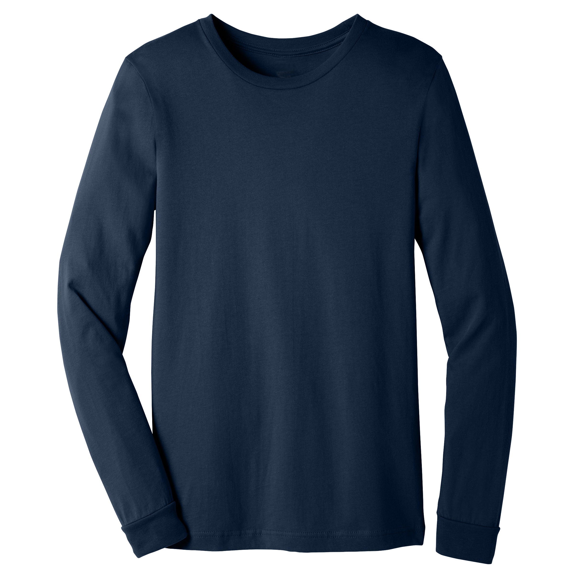 AF long sleeve crew neck in Navy — gender neutral basics for non-binary queer style