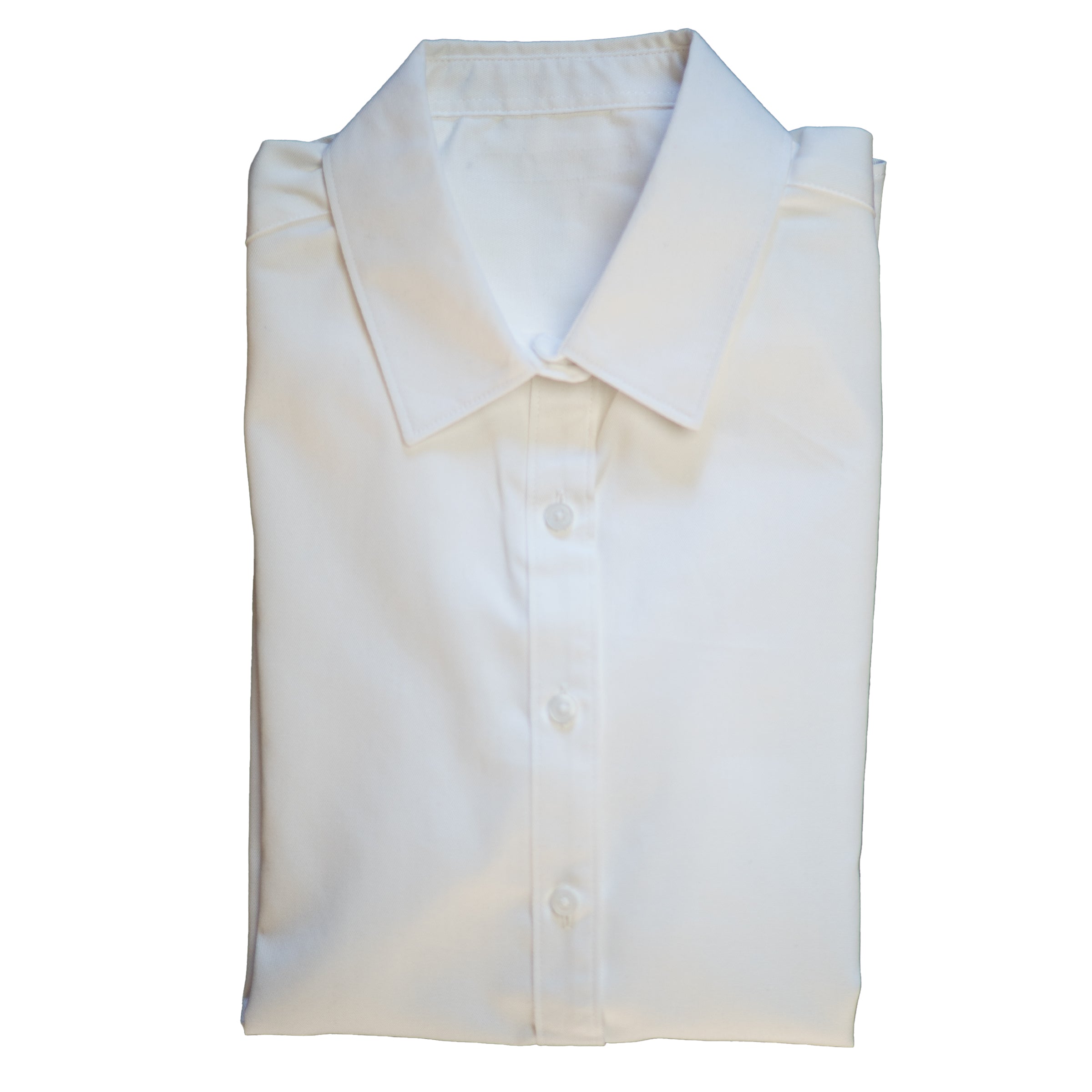 Swift Fox Twill Button Up Short Sleeve in White — Androgynous Fox androgynous button up shirt