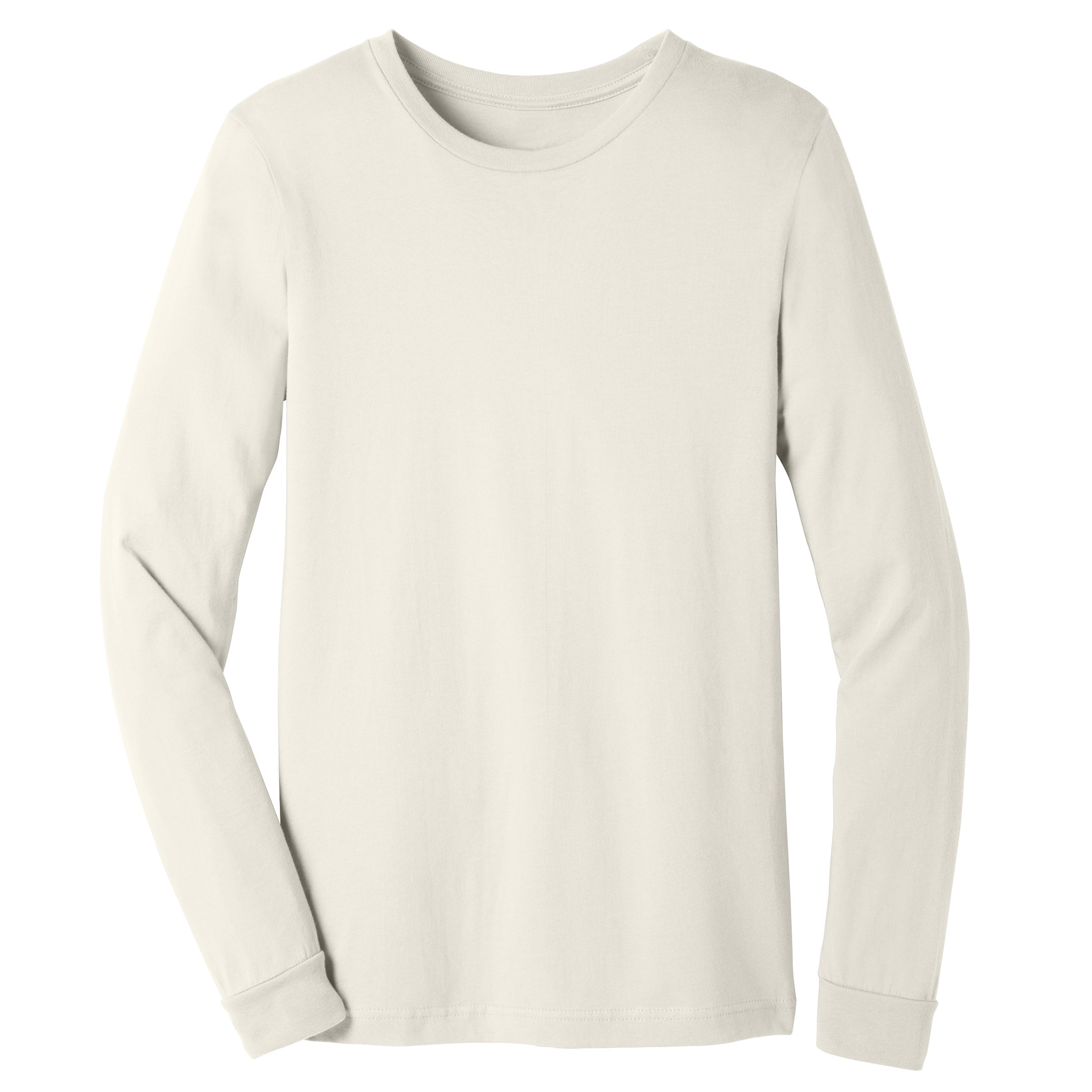 AF long sleeve crew neck in Natural — androgynous gender neutral layering basics