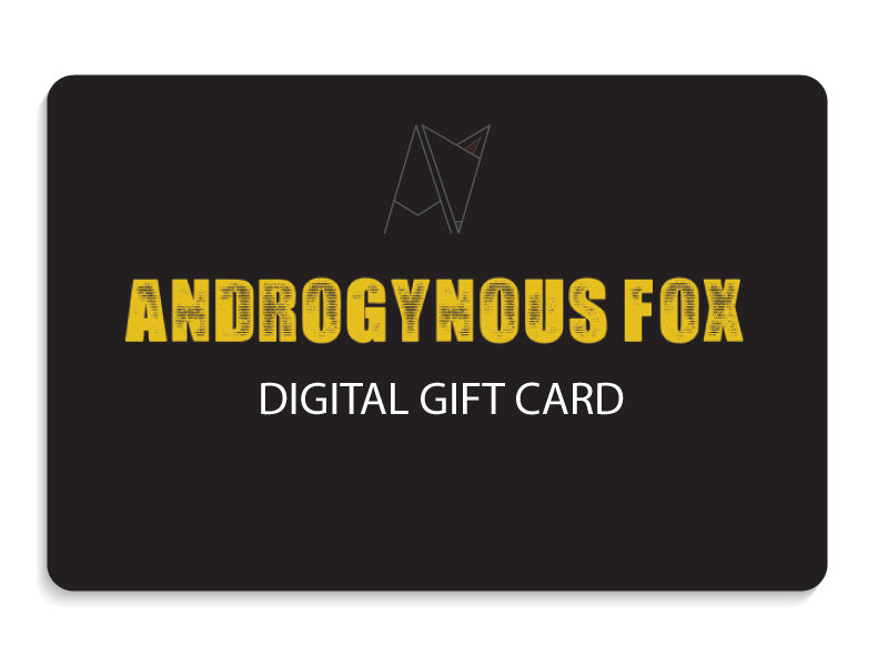 Androgynous Fox digital gift card — gender neutral clothing gift