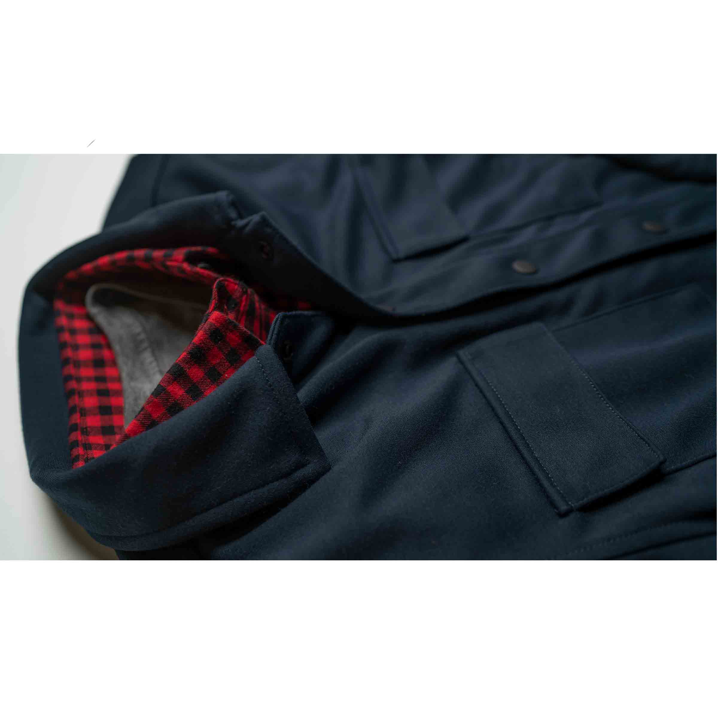 AF Shirt Jacket layered with Sawyer flannel — gender neutral androgynous layering outfit