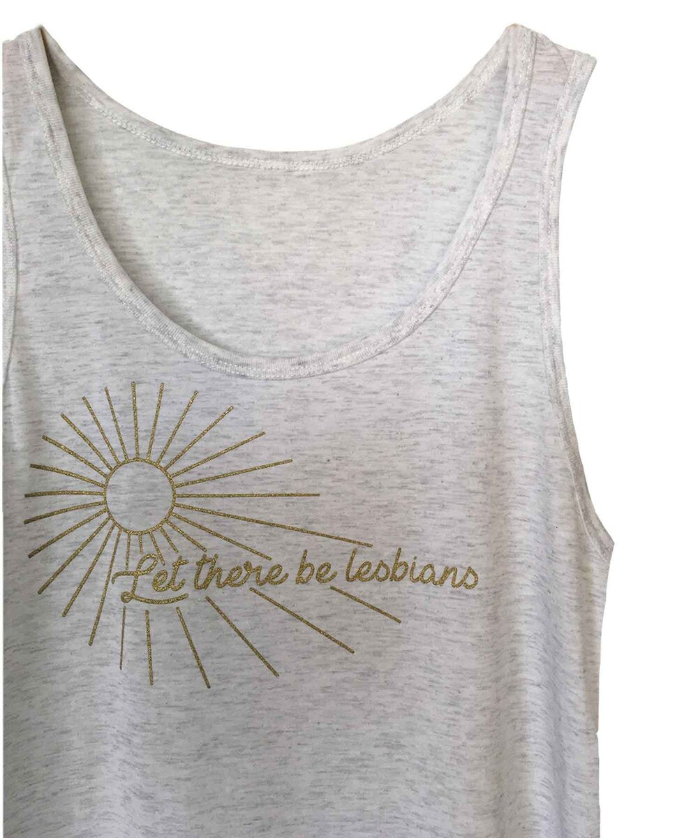 Let There Be Lesbians White Tank Top