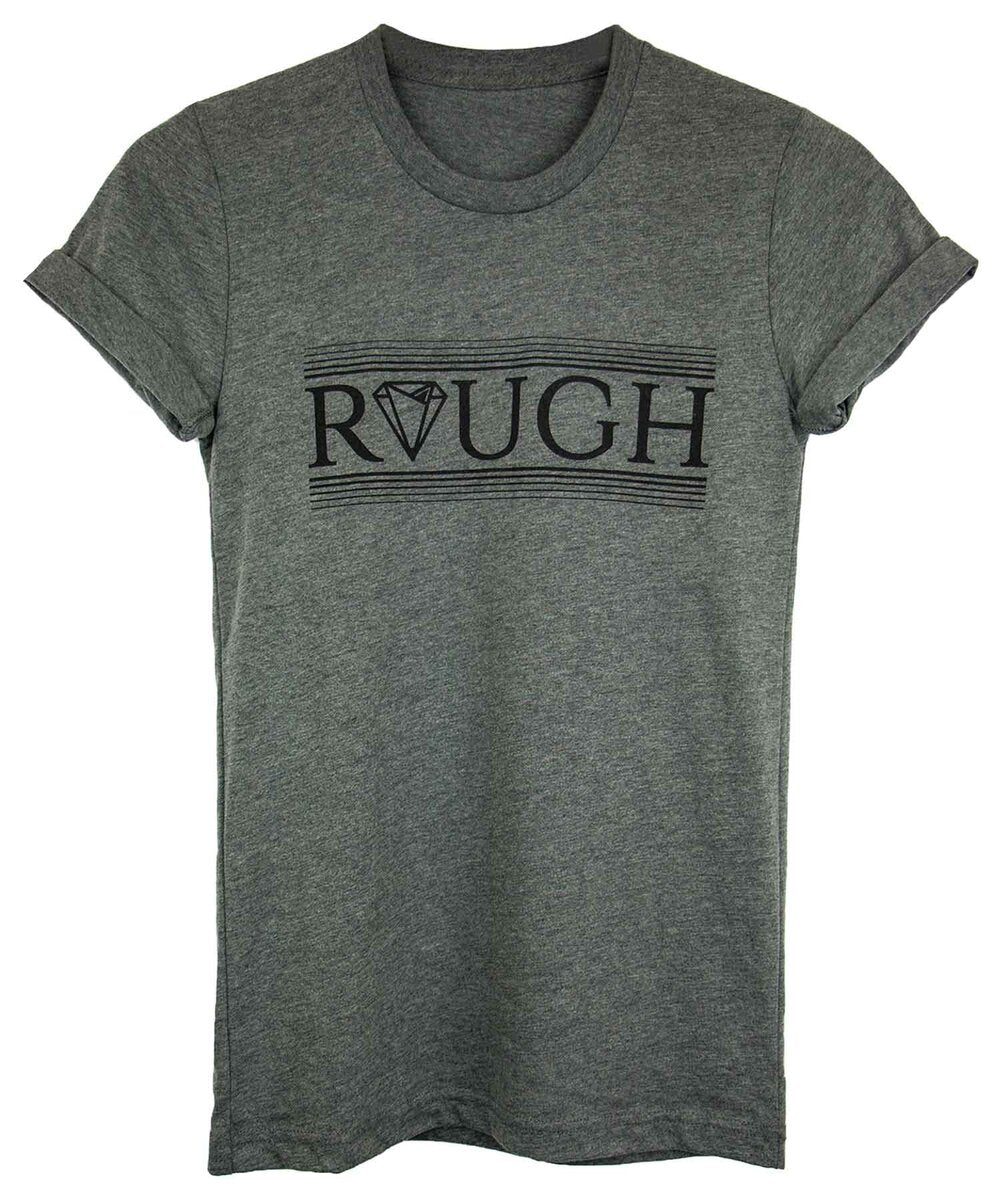 Diamond In The Rough Crew Neck in Grey — Androgynous Fox gender neutral clothing