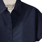 Navy Swift fox short sleeve button up with cuffed sleeves by Androgynous Fox